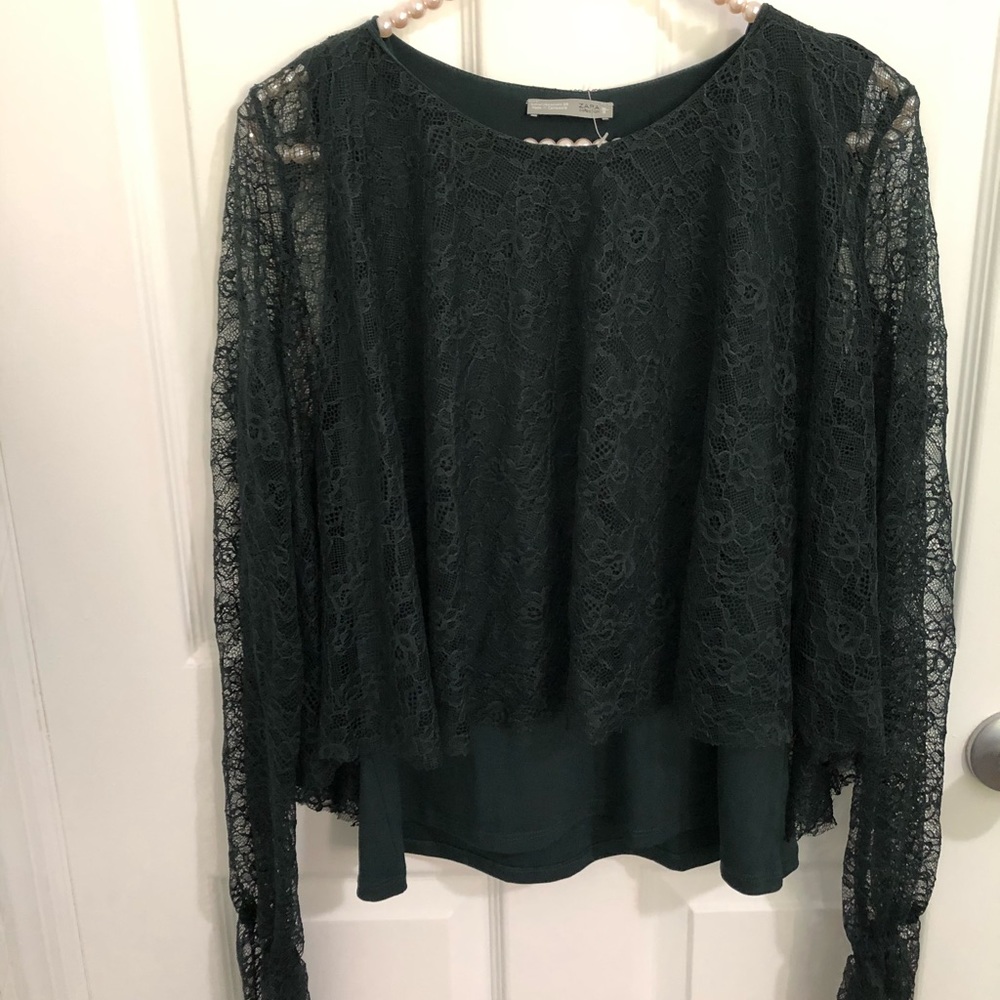 Zara lace top. Medium